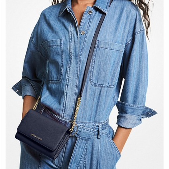 NWT MK Jet set travel medium leather crossbody - Picture 2 of 14